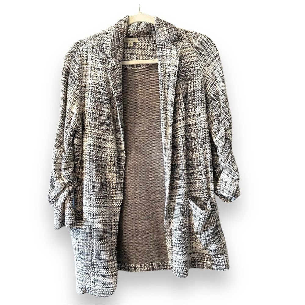 Max Studio Tweed Oversized Blazer